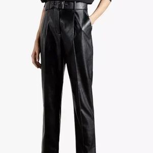 NWT! Ted Baker London Faydell Feaux Leather Trousers
